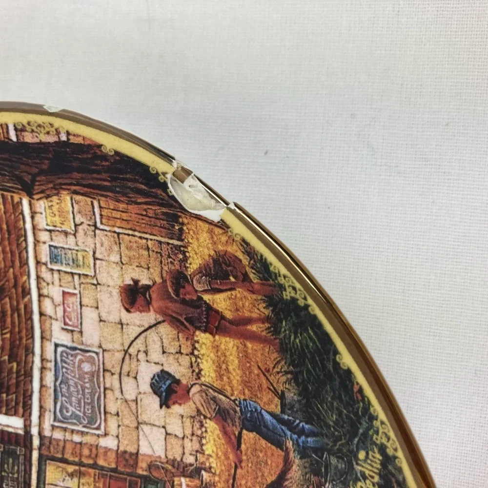 The Bradford Exchange Scenic Wall Plate — Summertime - Seasons To Remember 1999